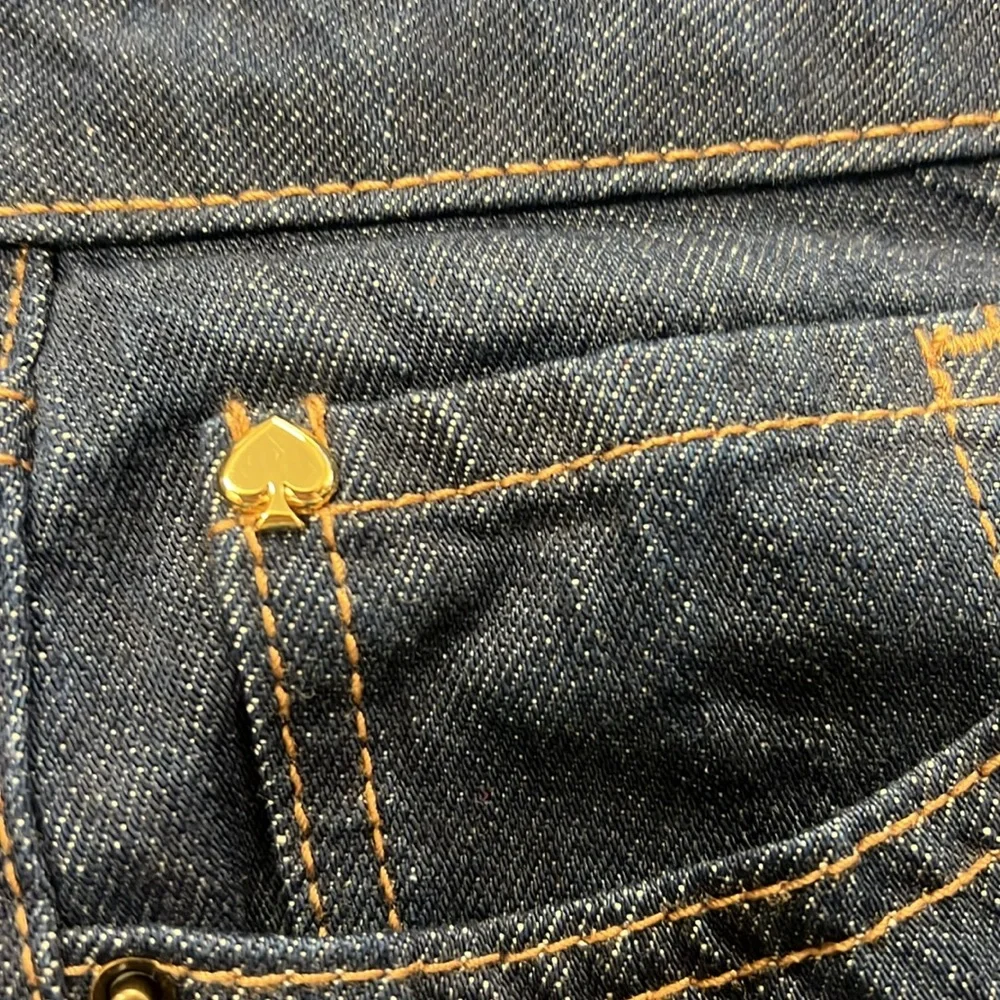 Kate Spade Jeans size 2 NEW dark wash cuffed hem ankle length - Picture 11 of 11